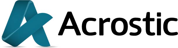 Acrostic product logo