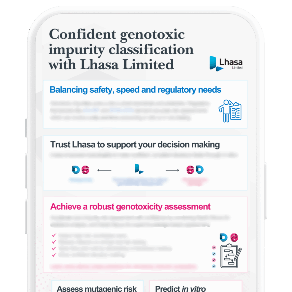 Confident genotoxic impurity classification with Lhasa Limited iPhone